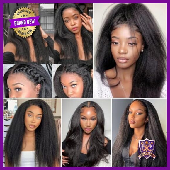 3 Bundles Yaki Straight Human Hair Extensions 100% Brazilian Virgin Remy main image 4